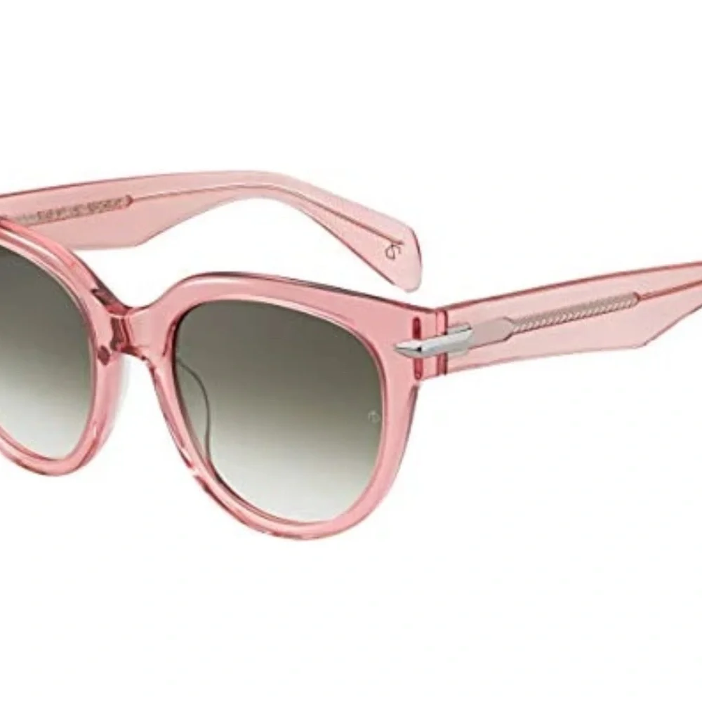 Auth NEW RAG & BONE SUNGLASSES PINK CAT EYE ROUND Rnb 1003/S 035J Pink/9K $245